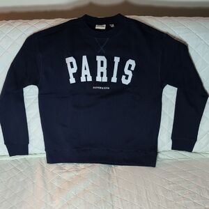 NWOT,Paris,Scotch And Soda Womans Dark Blue Sweatshirt Size XS.